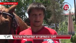Vatan Nöbeti̇ne At Sirtinda Gi̇tti̇ Resimi
