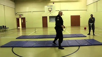 Bujinkan Ninjutsu, 9th Kyu, part 22 - how to wear your uniform, water endurance, ukemi katate