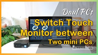 Connect Touch Monitor-T152C/T112C to Dual PCs with Two Sets of HDMI and USB Touch Input Ports|GeChic