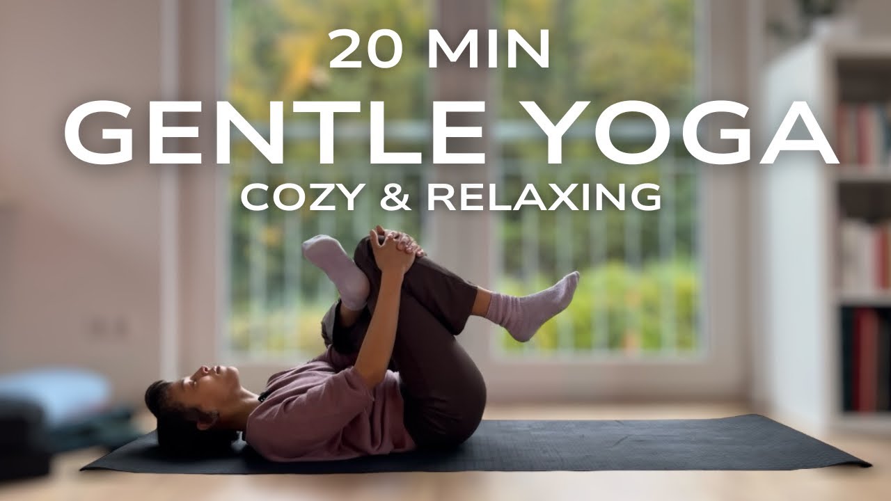 20 min Gentle Yoga | Cozy & Relaxing | Grounding