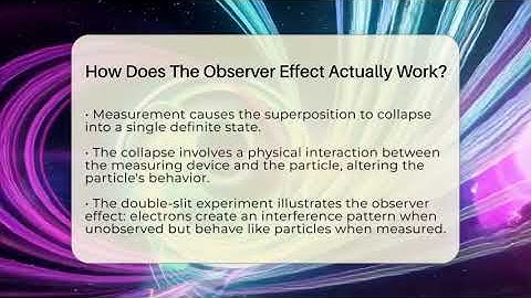 How Does The Observer Effect Actually Work? - Strange Science HQ