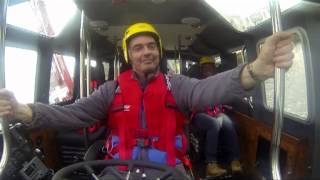 Live (manned) self righting capsize trial Interceptor 48 Pilot Safehaven Marine