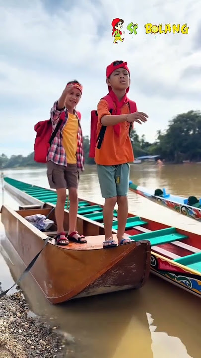 si bolang dan dhika duet tarian pacu jalur.. #nature #village #kuansing