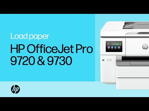 Load paper & other media | HP OfficeJet Pro 9720 & 9730 Wide Format All-in-One printers | HP Support