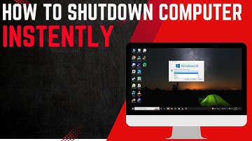 How to shut down laptop with keyboard windows 10