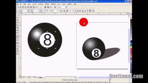 How to make snooker ball in Corel Draw