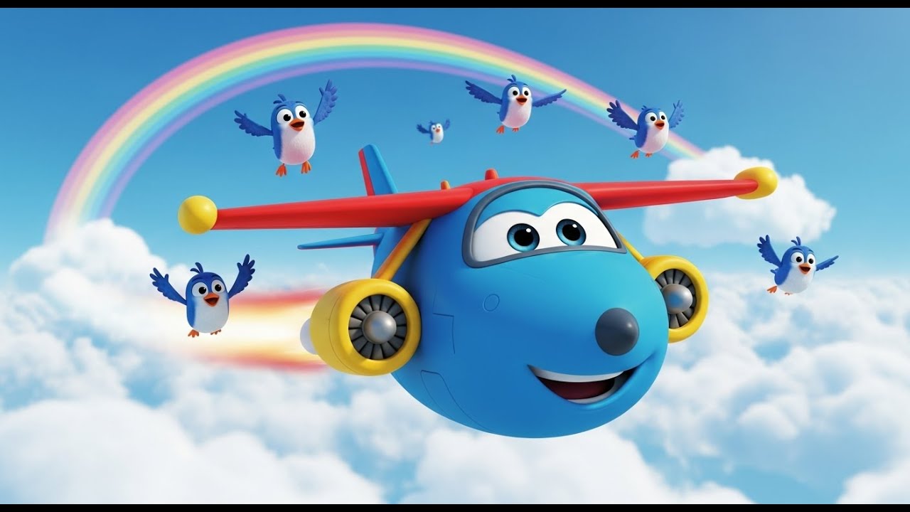 1The Airplane Song ✈️ | Flying Fun Nursery Rhyme for Kids