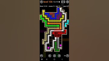 How To Solve Flow Free Amoeba Pack Level 106 12x18 Board Walk Through Solution Walkthrough