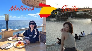 🇪🇸스페인vlog | 20대 후반 첫 유럽 찐 반응✨ 유럽인들의 휴양지 마요르카 & 찐 정열의 도시 세비야 ep2