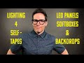 Lighting 4 Self-Tapes: LED Panel, Softboxes, & Backdrop Demo