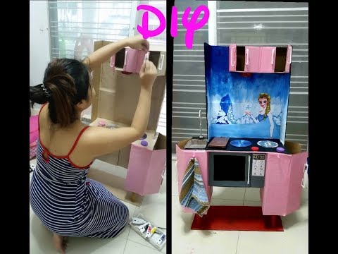 DIY Toy Kitchen ห้องครัวเด็กเล่น