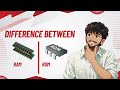 Diffference between RAM and ROM | RAM vs ROM Explained in Simple Words | Computer Memory Basics