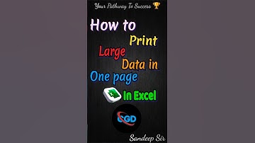 How to Print large data in one page in excel tips and tricks 💯💫 #exceltips #tutorial #shortvideo