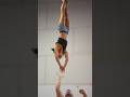 Unbelievable twisting handstand partner stunt skill   cheer partnerstunts cheerleading crazy