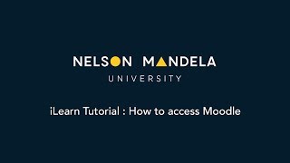 iLearn Episode 01   How to access NMU Moodle Site
