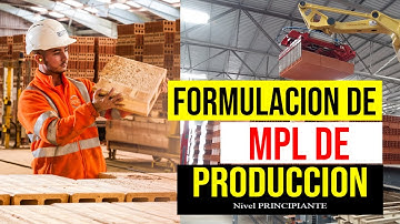 1. Formulación de modelos de programación lineal en  casos de producción