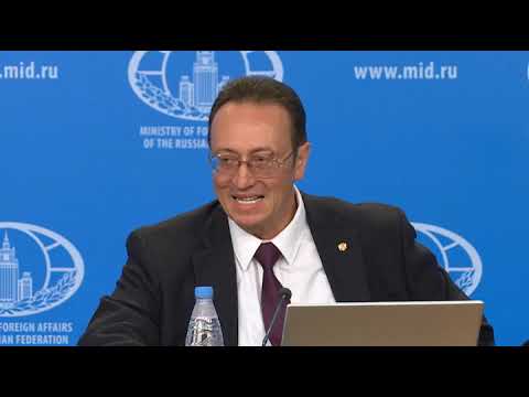 Совместный брифинг МИД, Минобороны и Минпромторга России по «делу Скрипалей»