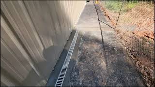 Time lapse: Trench drain install