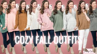 FALL COZIES! Leggings Friendly Outfits for Fall! Aerie, American Eagle, Spanx and MORE!