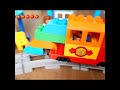 Lego Train and Barriers Part 2 - kids Story - Dinosaur #mirglory Toys Cars