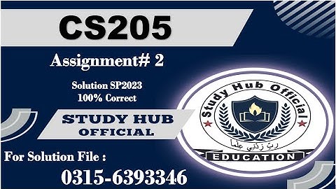 cs205 assignment 2 solution sp2023 cs205