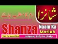 Shanza  Name Meaning In Urdu || Islamic Info In Urdu ||