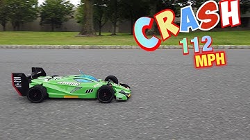 Arrma Limitless crash at 112 MPH some error you learn from