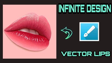 How to make Realistic Vector lips in mobile || Infinite Design(Vector Art) || Artistram01