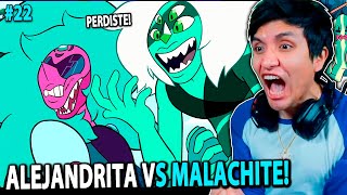 Reacciono A Steven Universe Combate De Fusiones Gigantes Alejandrita Vs Malachite 