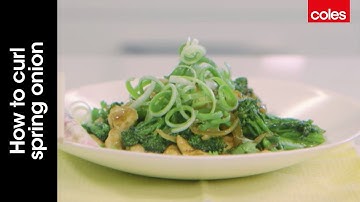 How to curl spring onion