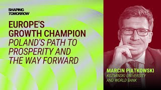 MIT GSW Shaping Tomorrow / Marcin Piątkowski / Keynote on Europe's Growth Champion