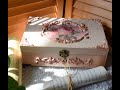 Coffret style Shabby chic /"À la marquise"  ~~Shabby chic style box / "À la marquise"