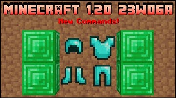Minecraft 1.20 - Snapshot 23w06a - New Item Display & Damage Command!