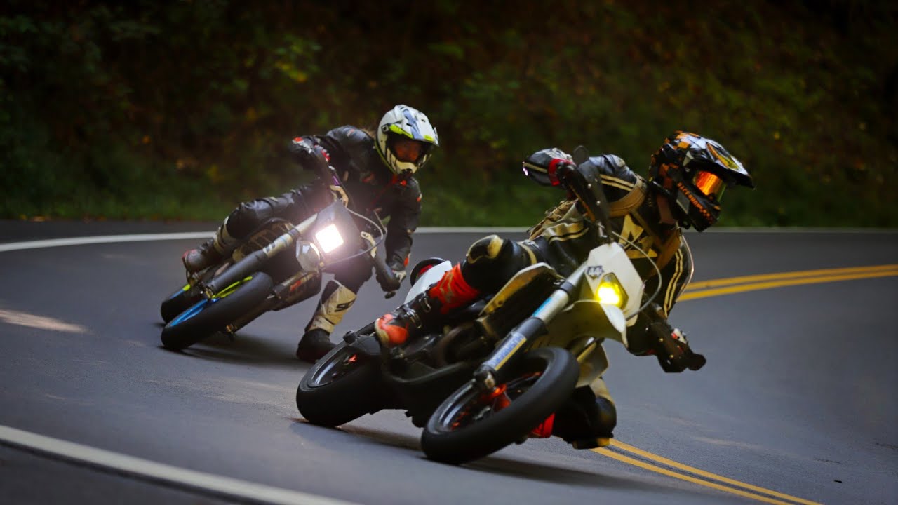 KTM 500 CHASING a Husaberg FS570 through Tail of the Dragon | RAW POV GoPro