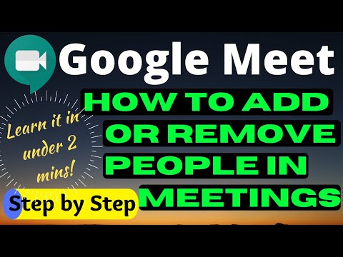 Video How to Google Meet | Add or Remove People In Meetings - youtube