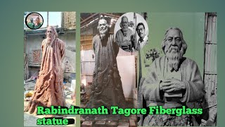 Rabindranath Tagore Fiberglass Statue//New Idea Rabindranath Tagore clay murti//clay modeling