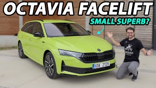2024 Skoda Octavia facelift driving REVIEW diesel vs petrol  now a small Superb?