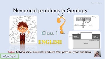 Numerical problems in Geology - Class 1, English
