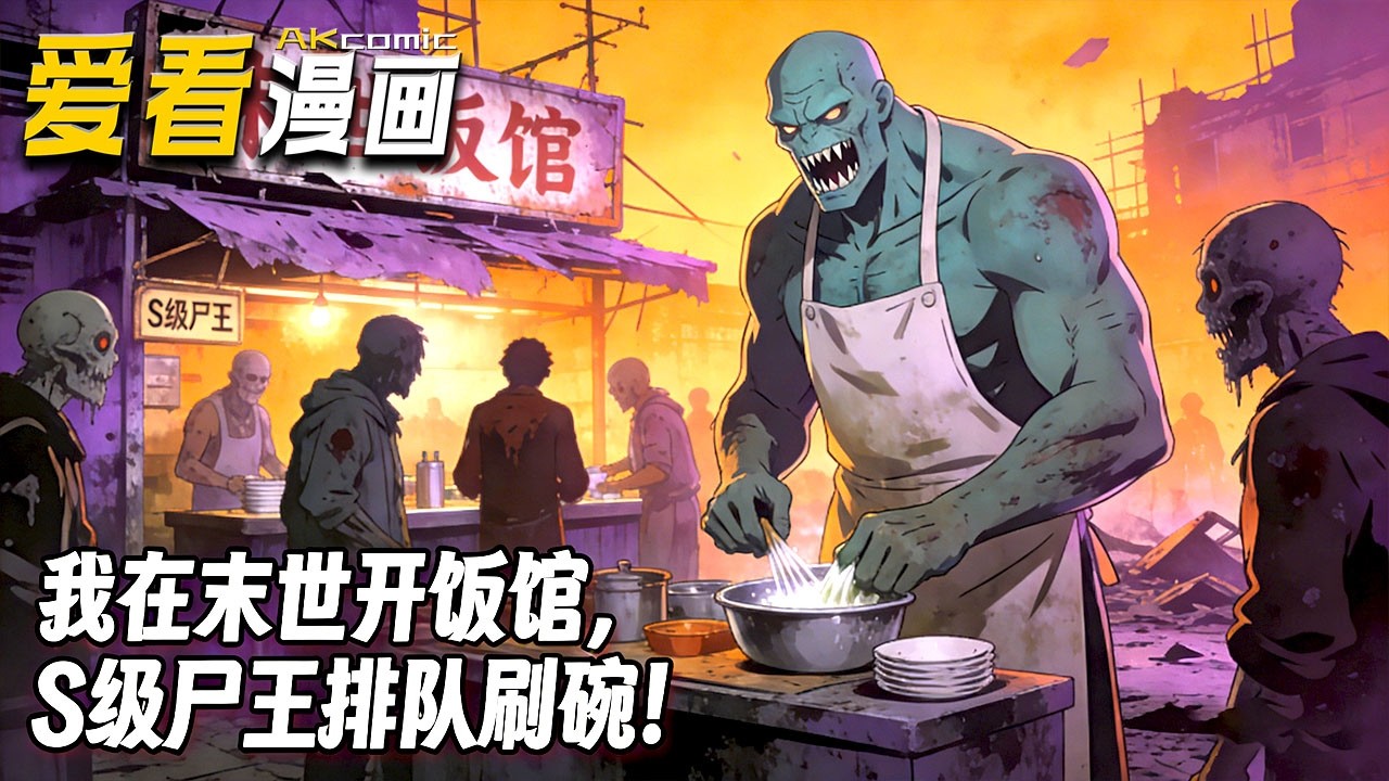 🔥【新番全集来袭】《我在末世开饭馆，S级尸王排队刷碗！》 禁止暴力的末世饭馆有多离谱？尸王乖巧当苦力，财阀被美食征服，林凡化解天灾，治愈废土！#anime #搞笑 #爱看漫画 #爽文