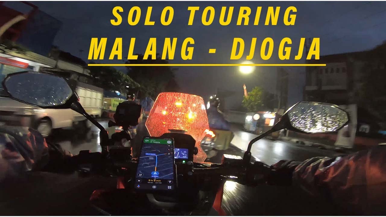 Solo Touring Malang - Yogya ADV 160 | PART 1 Hujan sepanjang perjalanan