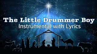 Video thumbnail of "THE LITTLE DRUMMER BOY 🥁| Instrumental With Lyrics | Christmas Carol 🎄| PIANO Cover"