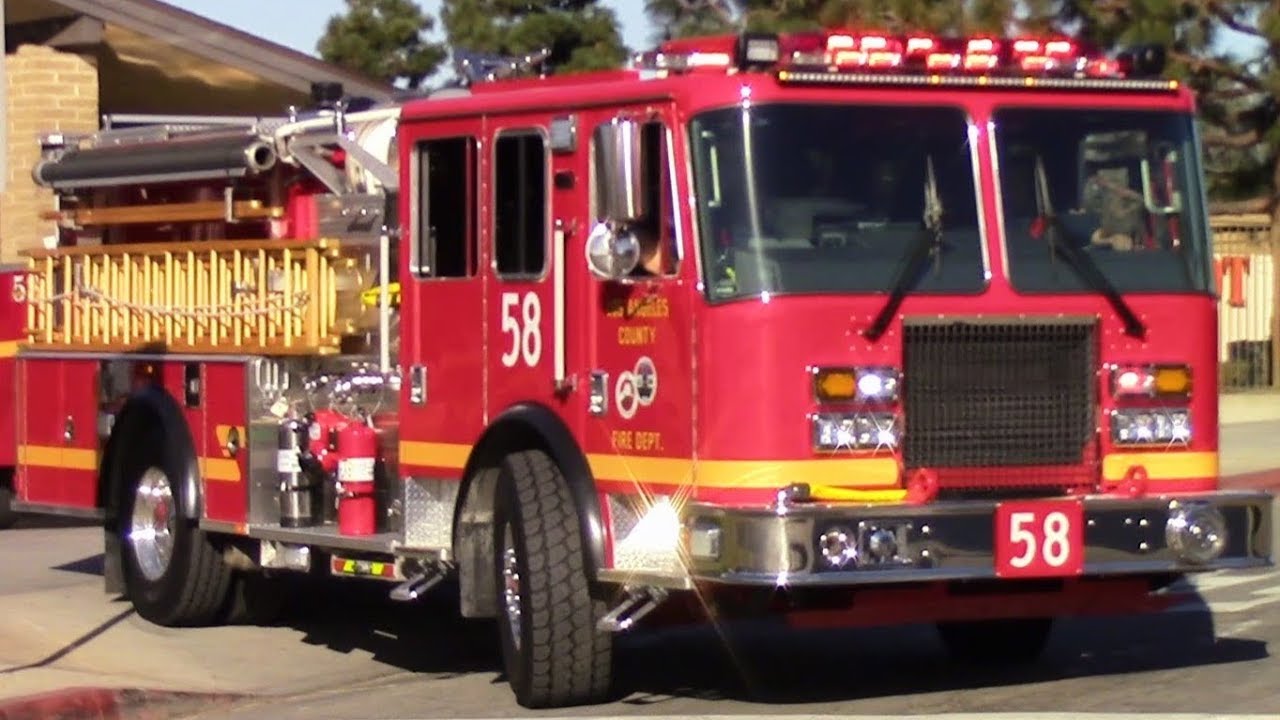 LACo.FD Engine 58 - YouTube