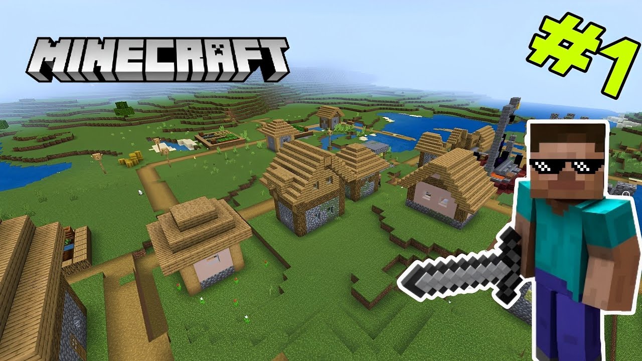 1 | I found the village | Minecraft survival series - YouTube