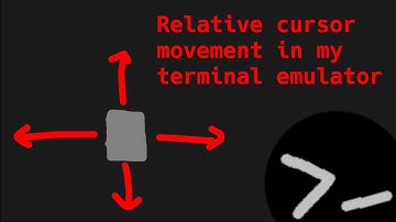 Adding relative cursor movements to my terminal emulator