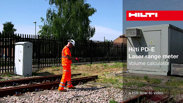 HOW TO measure long distances with the Hilti PD-E laser distance measurer