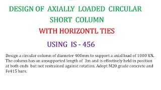 Celebrity Design of a Axially Loaded Circular Short Column Net Worth