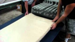 3 Foam through a 2005F Mattress Filling Machine