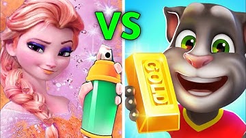 Talking Tom Gold Run VS Subway Princess Runner Game Android iOS Gameplay