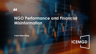 ICEMGD 2023—NGO Performance and Financial Misinformation
