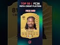 Top 50 fc 26 Players list | Top 50 fc 26 players list | #fc26gameplay #fc26packopening